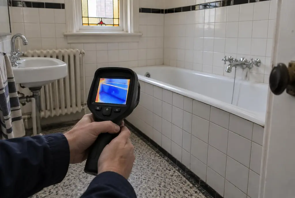 Lekdetectie Hoofddorp – onderzoek in een badkamer van een oudere woning