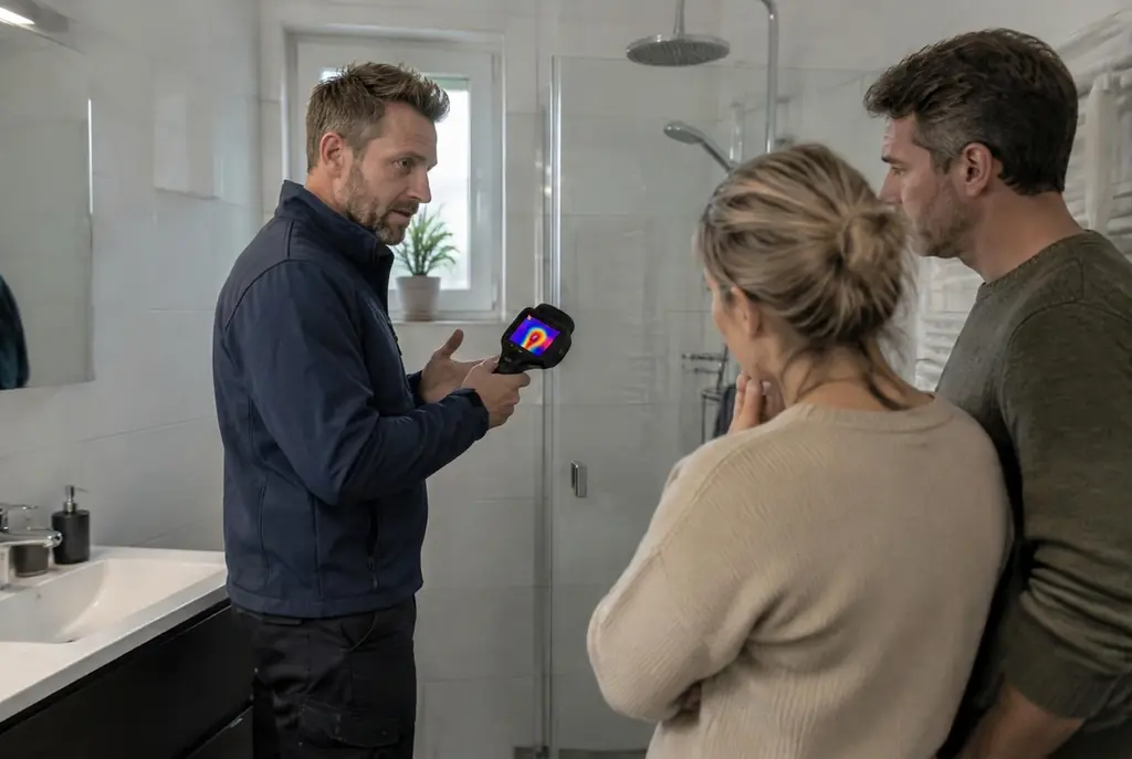 Lekdetectie Hoofddorp – specialist legt bevindingen uit aan bewoner